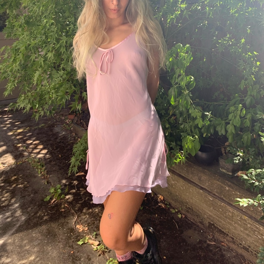 Vintage layered tank top dress